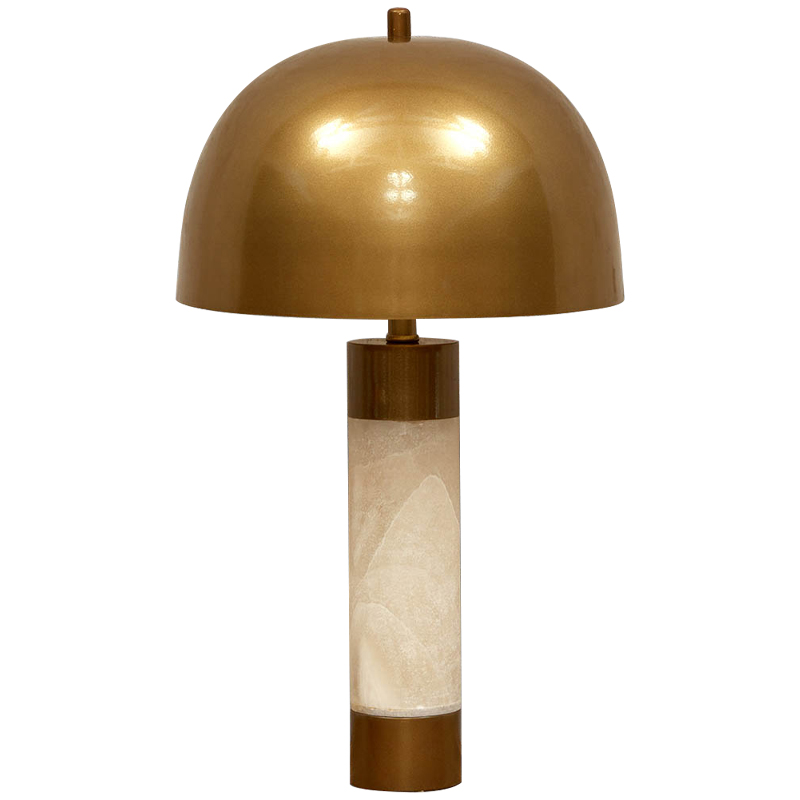 Настольная лампа с металлическим абажуром Gabriela Brass Table Lamp Латунь Бежевый Настольная лампа с металлическим абажуром Gabriela Brass Table Lamp Латунь Бежевый в Тюмени | Loft Concept