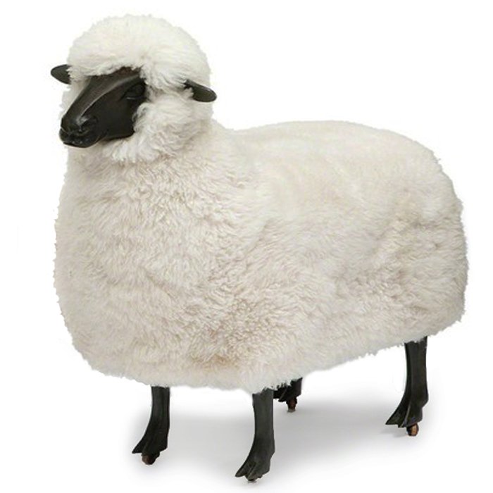 Пуф FRANCOIS-XAVIER LALANNE Moutons de laine Черный Бежевый Графит Пуф FRANCOIS-XAVIER LALANNE Moutons de laine Черный Бежевый Графит в Тюмени | Loft Concept
