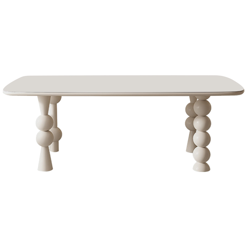 Обеденный стол Raphael Unique Shaped Dining Table Молочный Обеденный стол Raphael Unique Shaped Dining Table Молочный в Тюмени | Loft Concept
