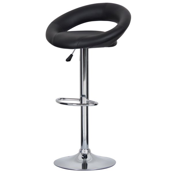 Барный стул Ring black Хром Черный Барный стул Ring black Хром Черный в Тюмени | Loft Concept