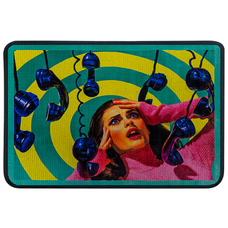 Ковер для прихожей и ванной Seletti Phone Rug Мульти Ковер для прихожей и ванной Seletti Phone Rug Мульти в Тюмени | Loft Concept