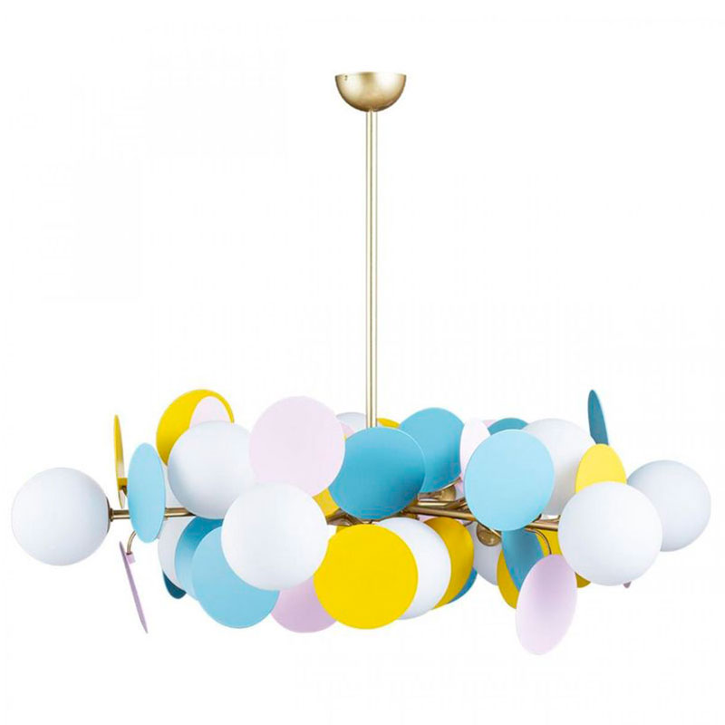 Люстра MATISSE Chandelier multicolor 12 ламп Мульти Золотой Люстра MATISSE Chandelier multicolor 12 ламп Мульти Золотой в Тюмени | Loft Concept