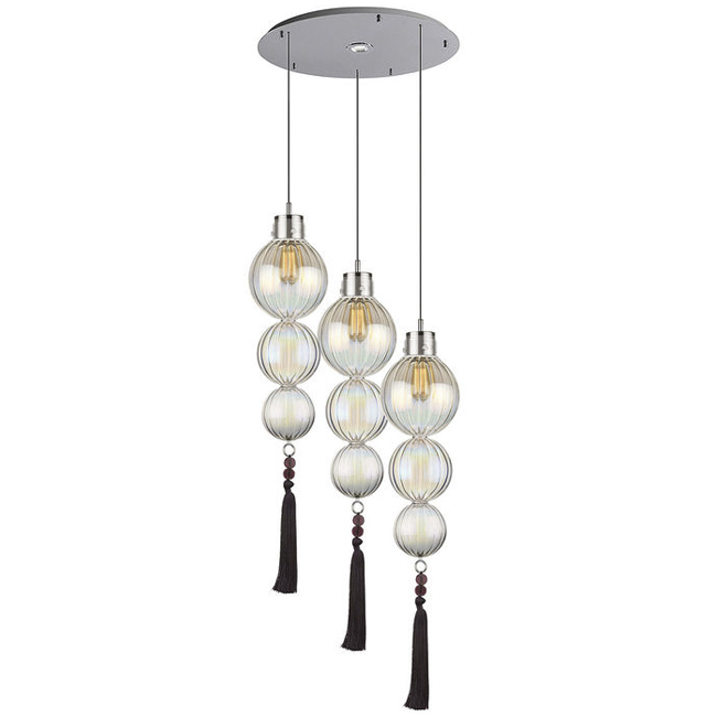 Люстра Heathfield Lighting - Medina Circle 3 Chandelier Хром Латунь Прозрачный Коричневый Голубой Люстра Heathfield Lighting - Medina Circle 3 Chandelier Хром Латунь Прозрачный Коричневый Голубой в Тюмени | Loft Concept