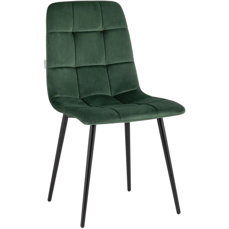 Стул NANCY Chair Зеленый Велюр Зеленый Черный Стул NANCY Chair Зеленый Велюр Зеленый Черный в Тюмени | Loft Concept