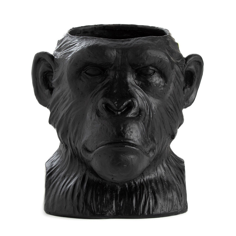 Ваза Black Monkey Черный матовый в Тюмени | Loft Concept 