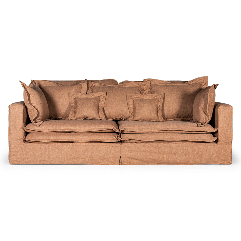Диван Evelyn Textile Brown Sofa Коричневый Диван Evelyn Textile Brown Sofa Коричневый в Тюмени | Loft Concept