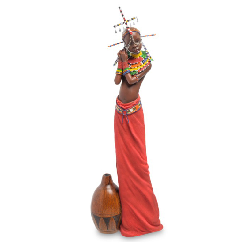 Статуэтка Tribe girl Masai Коричневый Мульти Статуэтка Tribe girl Masai Коричневый Мульти в Тюмени | Loft Concept