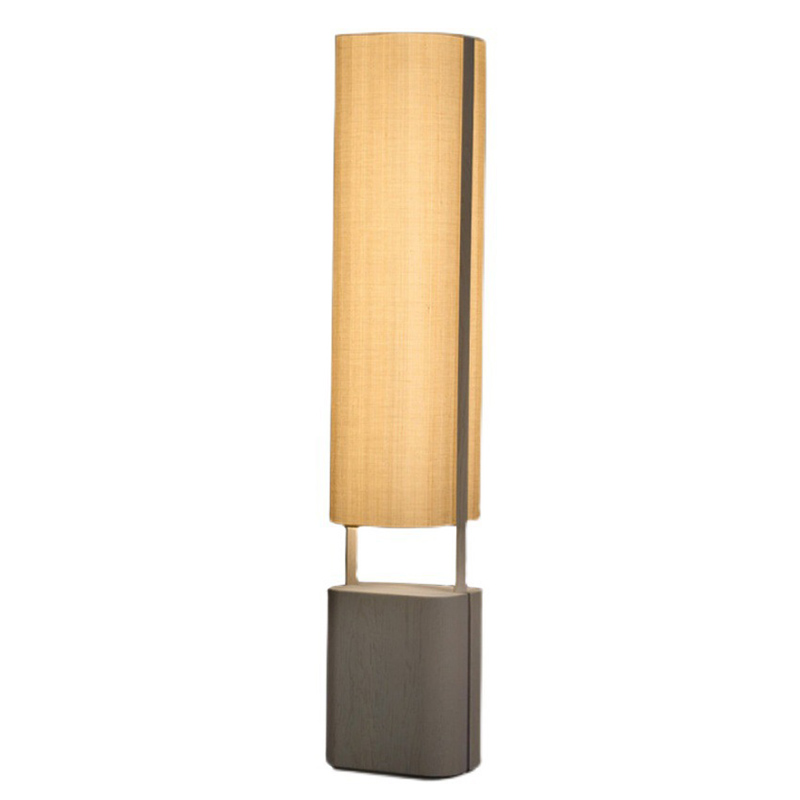 Дизайнерский торшер с деревянным основанием Keila Floor Lamp Wooden Серый Дизайнерский торшер с деревянным основанием Keila Floor Lamp Wooden Серый в Тюмени | Loft Concept