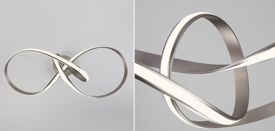Люстра Mobius Strip Silver Chandelier Люстра Mobius Strip Silver Chandelier - Loft-Concept в Тюмени