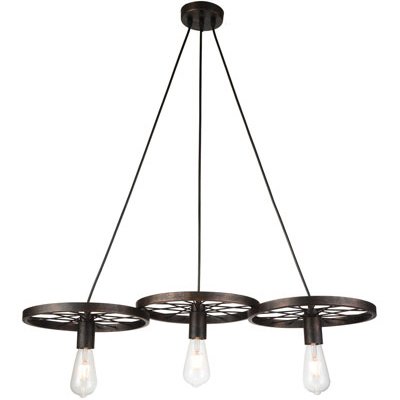 Подвесной Светильник Loft Wheel Pendant ring 3 Коричневый винтаж Подвесной Светильник Loft Wheel Pendant ring 3 Коричневый винтаж в Тюмени | Loft Concept