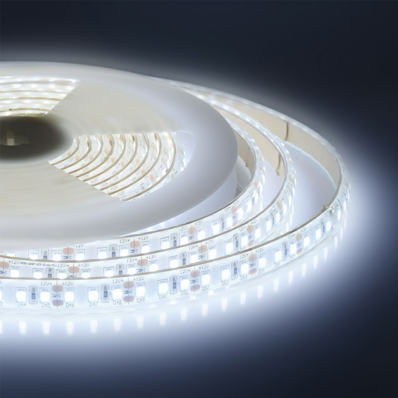 Светодиодная влагозащищенная лента 10W/m 120LED/m 2835SMD холодный белый 5M Белый Светодиодная влагозащищенная лента 10W/m 120LED/m 2835SMD холодный белый 5M Белый в Тюмени | Loft Concept