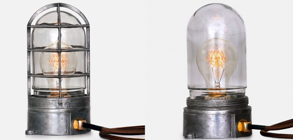 Настольная лампа Steampunk Cage Glass Edison Table lamp Настольная лампа Steampunk Cage Glass Edison Table lamp - Loft-Concept в Тюмени