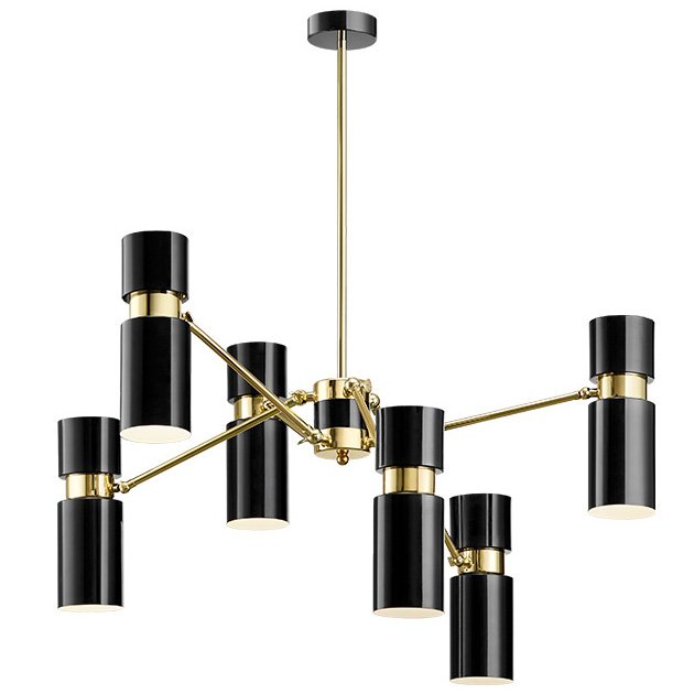 Люстра EDGAR chandelier Черный Латунь Люстра EDGAR chandelier Черный Латунь в Тюмени | Loft Concept