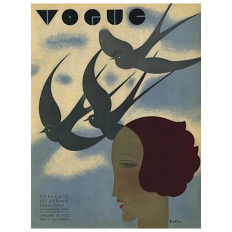 Постер Vogue Cover 1930 January Постер Vogue Cover 1930 January в Тюмени | Loft Concept