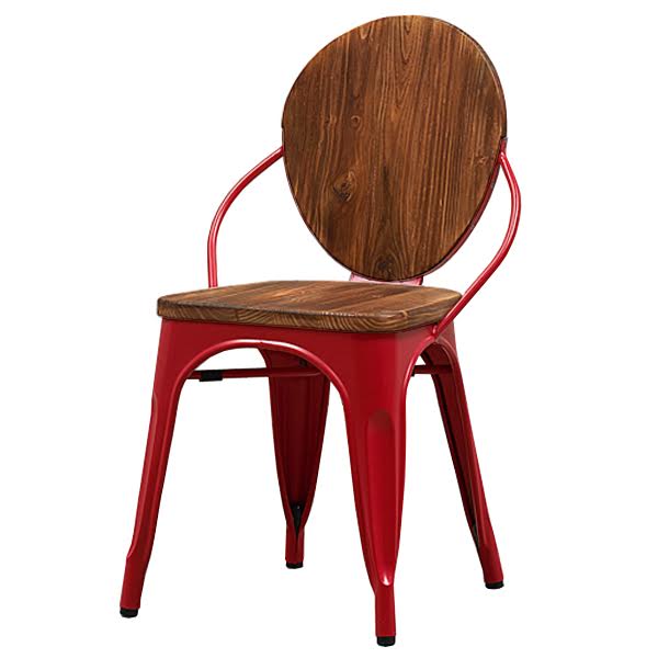 Стул Tolix chair Wooden Red Дуб темный Красный (Red) Стул Tolix chair Wooden Red Дуб темный Красный (Red) в Тюмени | Loft Concept