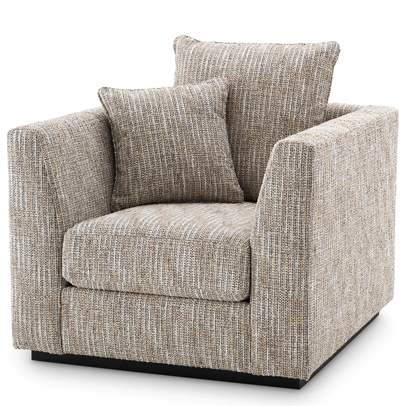 Кресло Eichholtz Chair Taylor Mademoiselle Beige Бежево-серый Черный Кресло Eichholtz Chair Taylor Mademoiselle Beige Бежево-серый Черный в Тюмени | Loft Concept