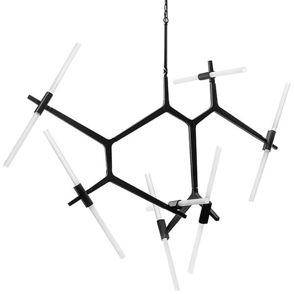 Люстра Агнес Chandelier Black 14 Белый Черный Люстра Агнес Chandelier Black 14 Белый Черный в Тюмени | Loft Concept