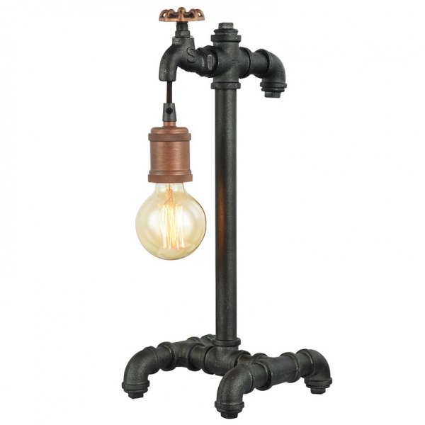 Настольная лампа Plumbing Table Черный Настольная лампа Plumbing Table Черный в Тюмени | Loft Concept