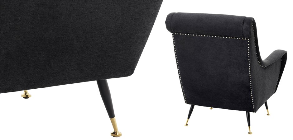 Кресло Eichholtz Chair Giardino Black Кресло Eichholtz Chair Giardino Black - Loft-Concept в Тюмени