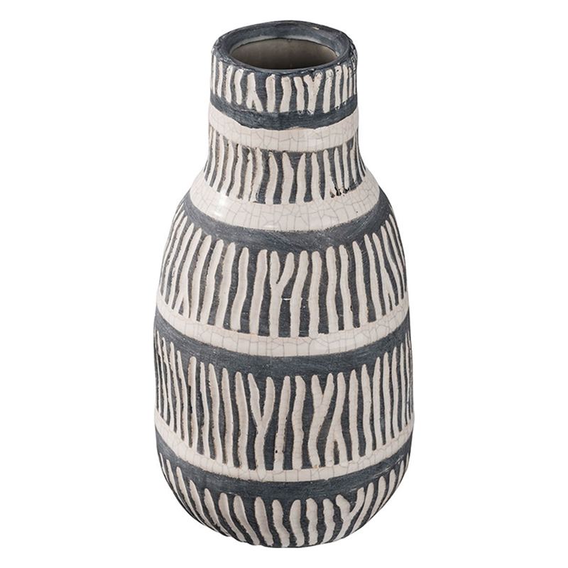 Ваза Kamaria Vase M Серый Белый Ваза Kamaria Vase M Серый Белый в Тюмени | Loft Concept