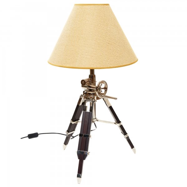 Настольная лампа Tripod Table Lamp Бежево-серый Коричневый Настольная лампа Tripod Table Lamp Бежево-серый Коричневый в Тюмени | Loft Concept