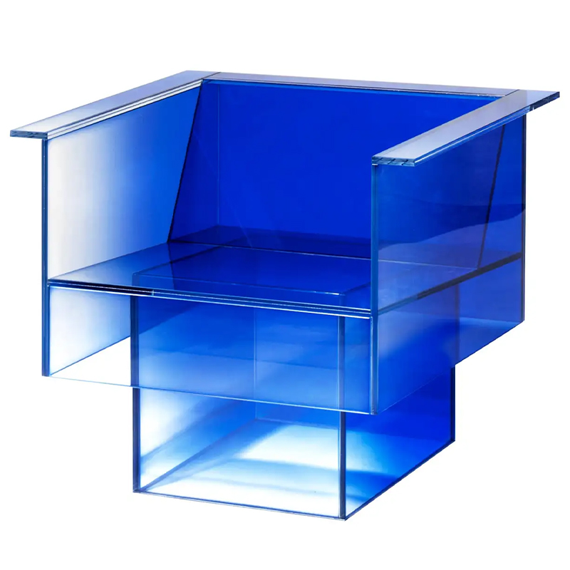 Дизайнерское Кресло Null Blue Glass Clear Armchair by Studio Buzao Прозрачный Синий Сапфирово-синий Дизайнерское Кресло Null Blue Glass Clear Armchair by Studio Buzao Прозрачный Синий Сапфирово-синий в Тюмени | Loft Concept