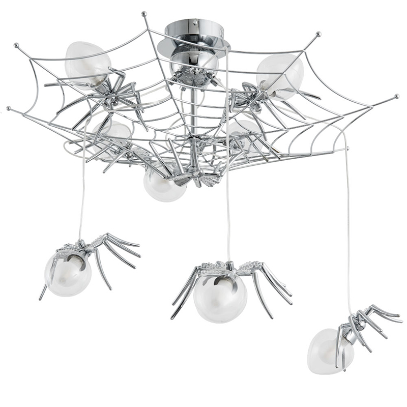 Потолочный светильник Паук Spiders lamp 8 Серебряный Потолочный светильник Паук Spiders lamp 8 Серебряный в Тюмени | Loft Concept