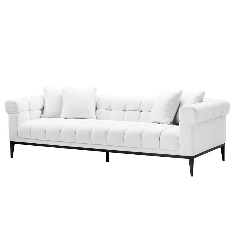 Диван Eichholtz Sofa Aurelio white Белый Черный Диван Eichholtz Sofa Aurelio white Белый Черный в Тюмени | Loft Concept