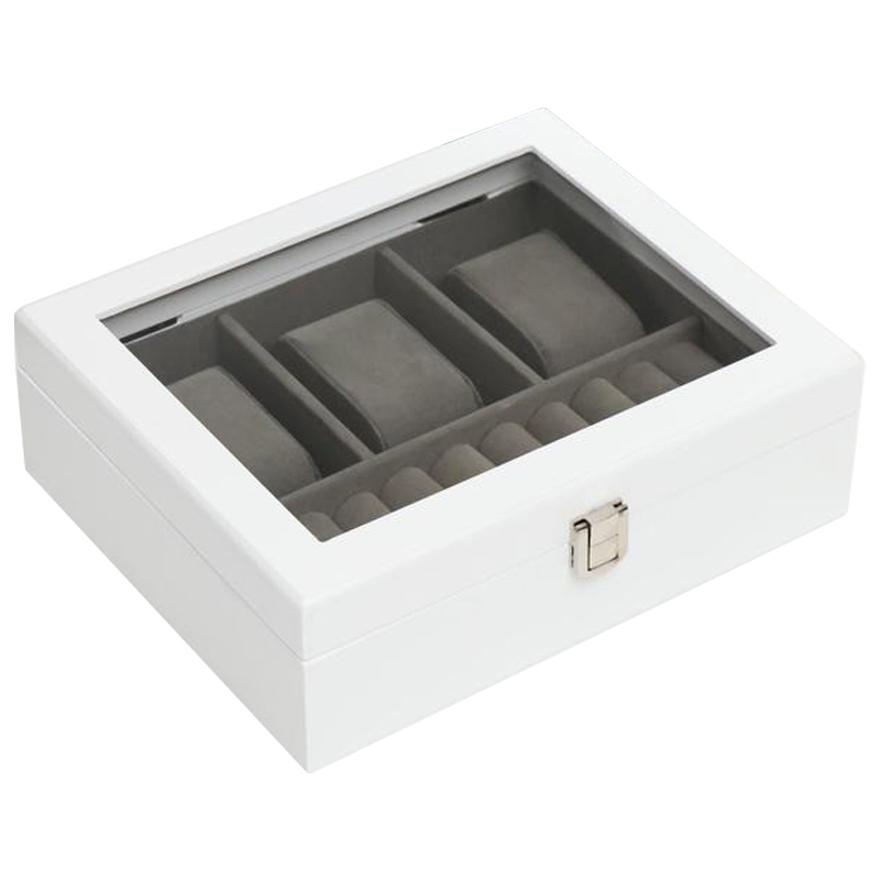 Шкатулка для часов Arianwen Watch Box Белый Серый Шкатулка для часов Arianwen Watch Box Белый Серый в Тюмени | Loft Concept