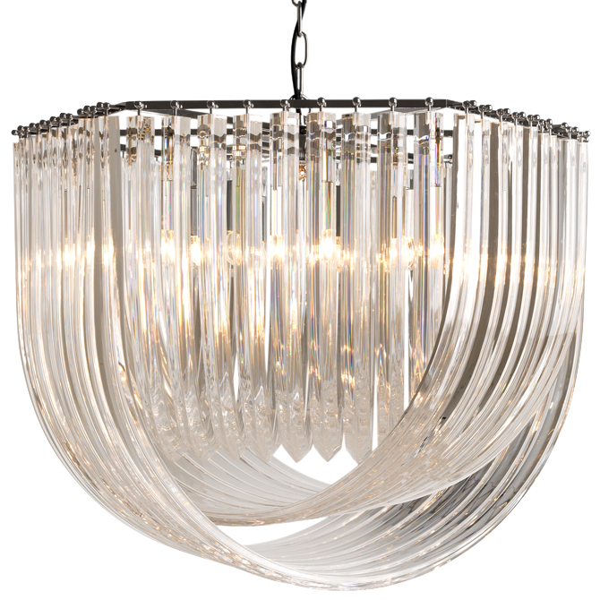 Люстра Chandelier Hyeres Никель Прозрачный (Transparent) Люстра Chandelier Hyeres Никель Прозрачный (Transparent) в Тюмени | Loft Concept