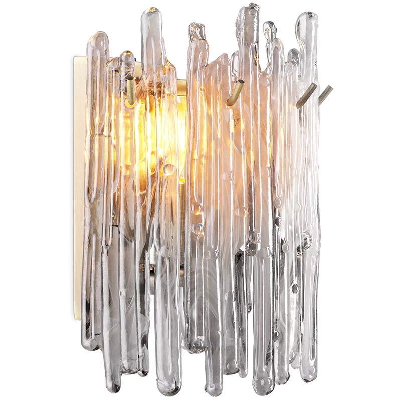 Бра Eichholtz Wall Lamp Saint Roch Single Латунь Прозрачное Стекло Серый Бра Eichholtz Wall Lamp Saint Roch Single Латунь Прозрачное Стекло Серый в Тюмени | Loft Concept