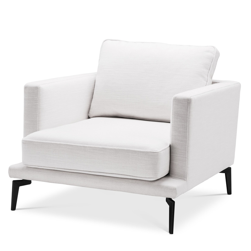 Кресло Eichholtz Chair Avenue 54 Белый Черный Кресло Eichholtz Chair Avenue 54 Белый Черный в Тюмени | Loft Concept