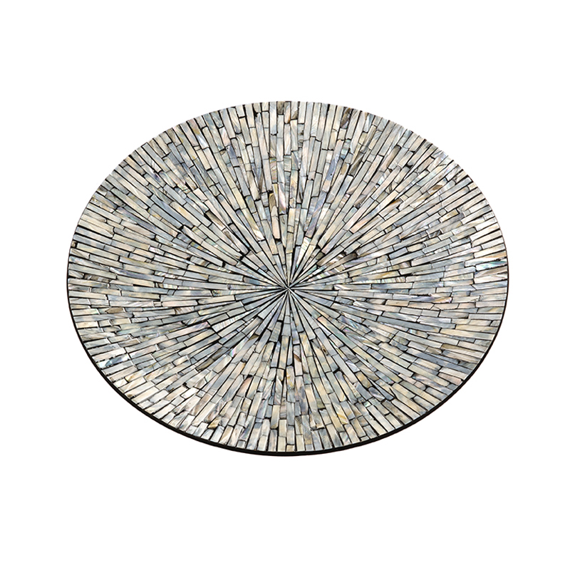 Поднос Nacre Tray Silver Черный Серебряный Поднос Nacre Tray Silver Черный Серебряный в Тюмени | Loft Concept