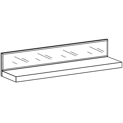 Полка с зеркальным декором Arden Mirror Shelf Полка с зеркальным декором Arden Mirror Shelf в Тюмени