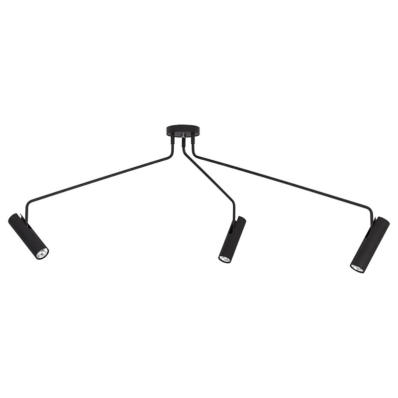 Потолочный светильник Tibo Branches Trumpet Tube black 3 Черный Потолочный светильник Tibo Branches Trumpet Tube black 3 Черный в Тюмени | Loft Concept