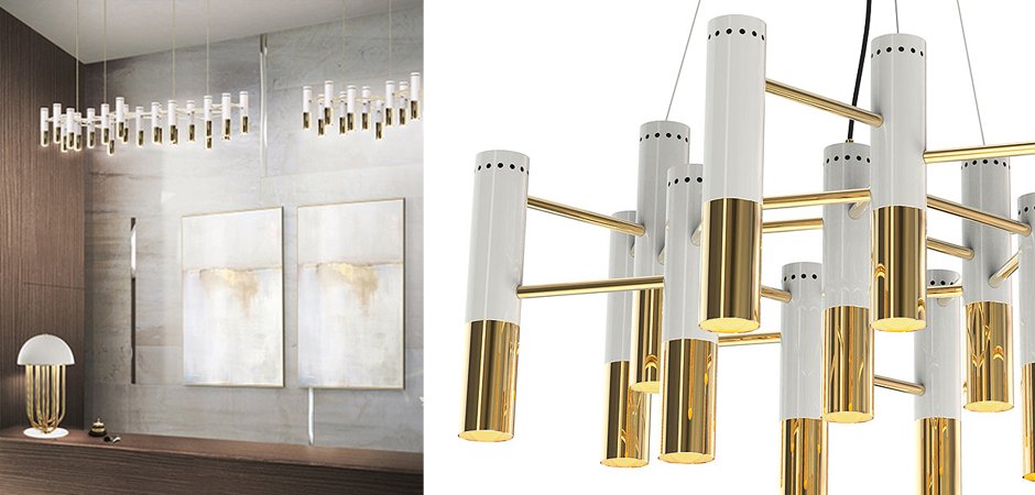 Люстра IKE Delightfull Gold & White Люстра IKE Delightfull Gold & White - Loft-Concept в Тюмени