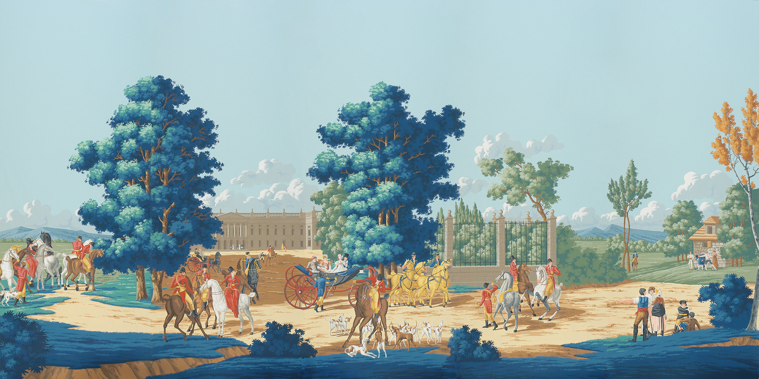 Обои ручная роспись La Chasse de Compiegne Jacquemart Обои ручная роспись La Chasse de Compiegne Jacquemart - постер Loft-Concept в Тюмени