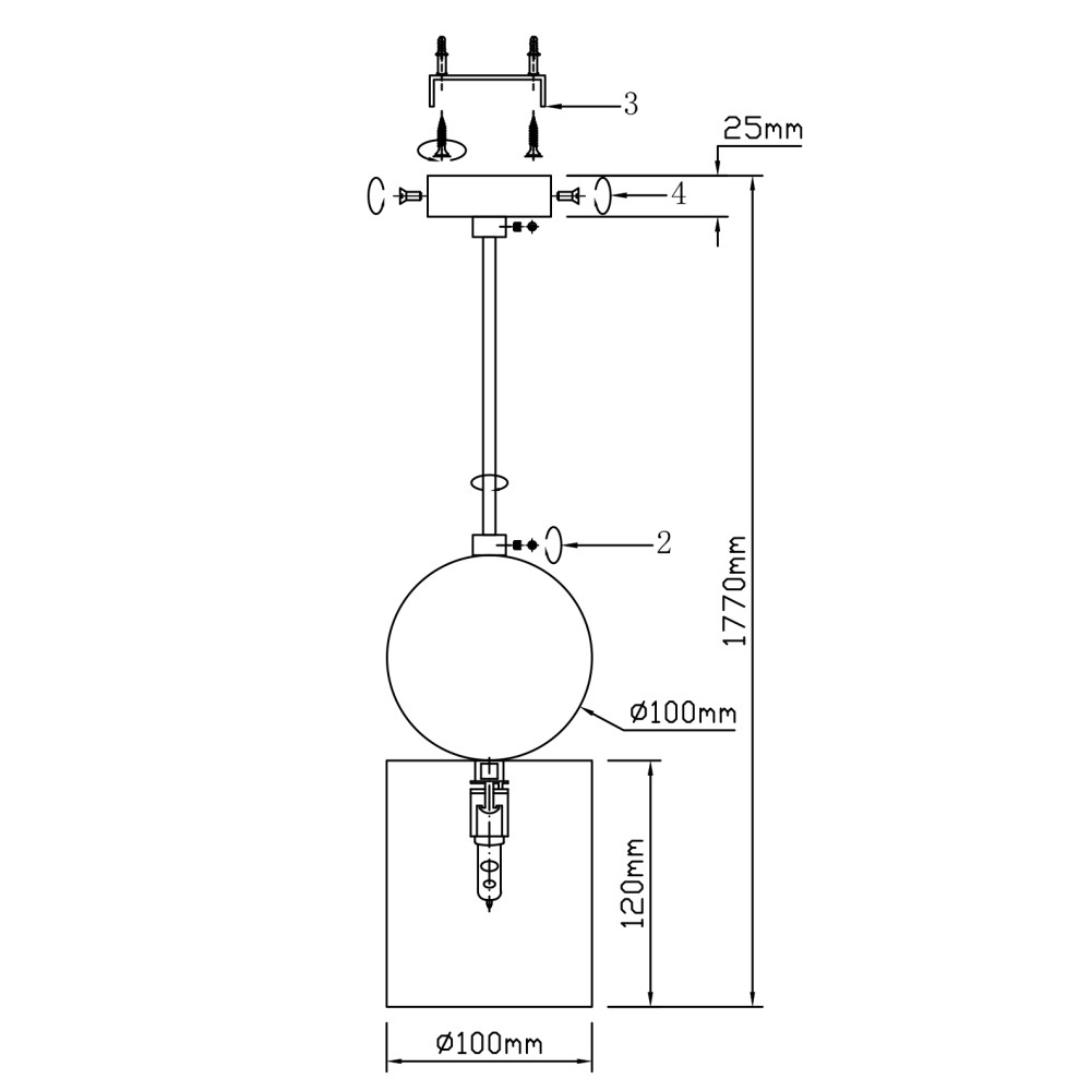 Подвесной светильник светодиодный с цилиндрическим плафоном Stone Helios в Тюмени