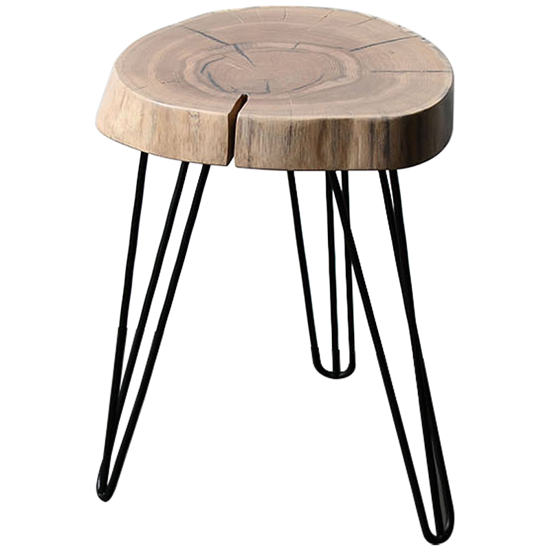 Приставной стол Aariz Industrial Metal Rust Side Table Древесина Черный Приставной стол Aariz Industrial Metal Rust Side Table Древесина Черный в Тюмени | Loft Concept
