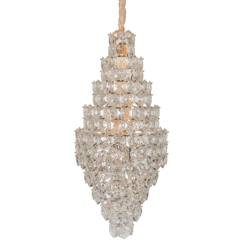 Люстра Tiers Crystal Light Chandelier 65 Золотой Прозрачное Стекло Люстра Tiers Crystal Light Chandelier 65 Золотой Прозрачное Стекло в Тюмени | Loft Concept