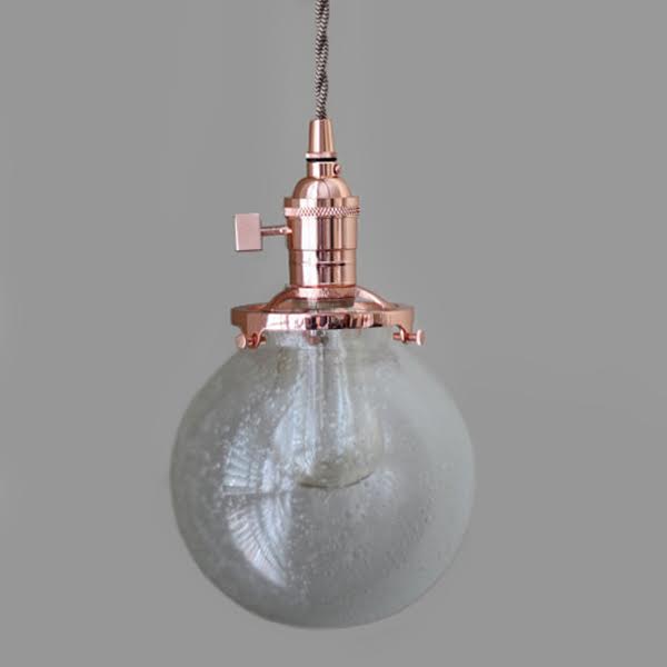 Подвесной светильник Bubble Sphere Glass Copper Медь Подвесной светильник Bubble Sphere Glass Copper Медь в Тюмени | Loft Concept