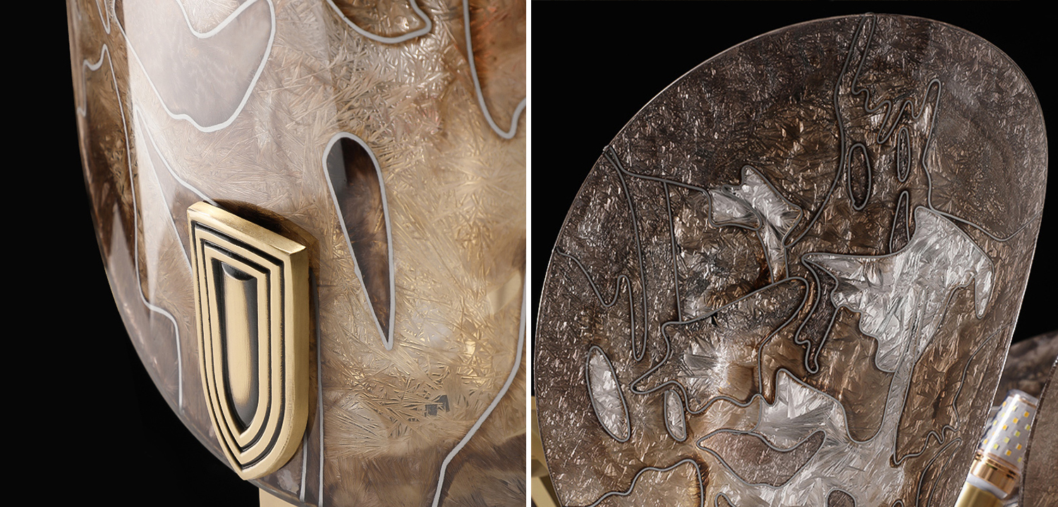 Люстра RIFFLE с узором по технике «Морозная роспись" 8 - фото