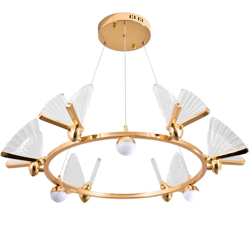 Люстра Золотая Butterfly Enlarged на три лампы Золотой Люстра Золотая Butterfly Enlarged на три лампы Золотой в Тюмени | Loft Concept