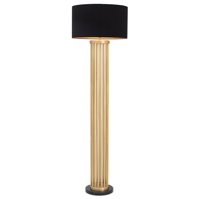 Торшер Eichholtz Floor Lamp Condo Латунь Черный Торшер Eichholtz Floor Lamp Condo Латунь Черный в Тюмени | Loft Concept
