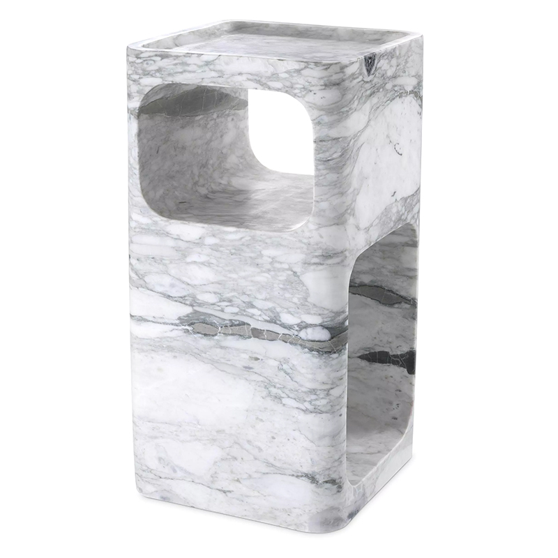 Приставной стол Eichholtz Side Table Adler Marble Белый Мрамор Bianco Приставной стол Eichholtz Side Table Adler Marble Белый Мрамор Bianco в Тюмени | Loft Concept