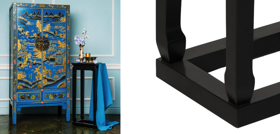 Приставной столик Chinese Side Table Black Приставной столик Chinese Side Table Black - Loft-Concept в Тюмени