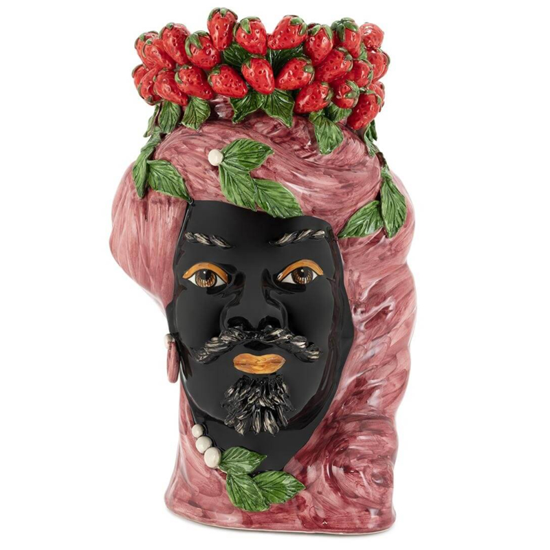 Ваза VASE STRAWBERRIES HEAD MAN BIG Red Бургундский красный Ваза VASE STRAWBERRIES HEAD MAN BIG Red Бургундский красный в Тюмени | Loft Concept
