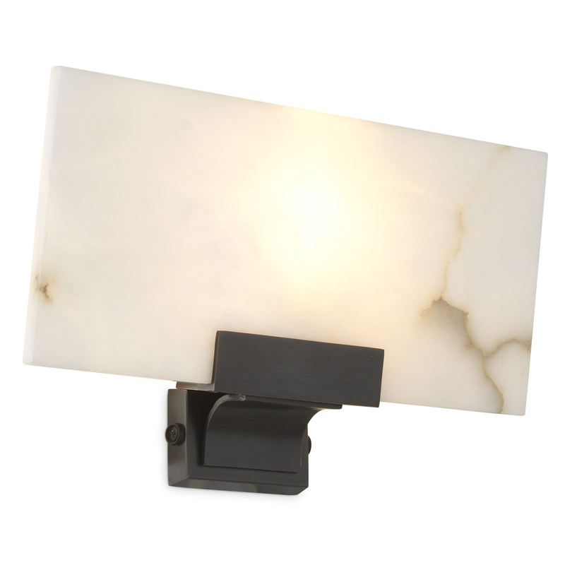 Бра Eichholtz Wall Lamp Zen Темная бронза Белый в Тюмени | Loft Concept 