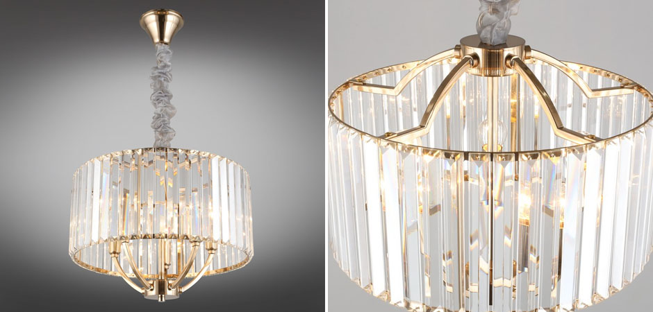 Хрустальная Люстра Glass Strips Gold Хрустальная Люстра Glass Strips Gold - Loft-Concept в Тюмени