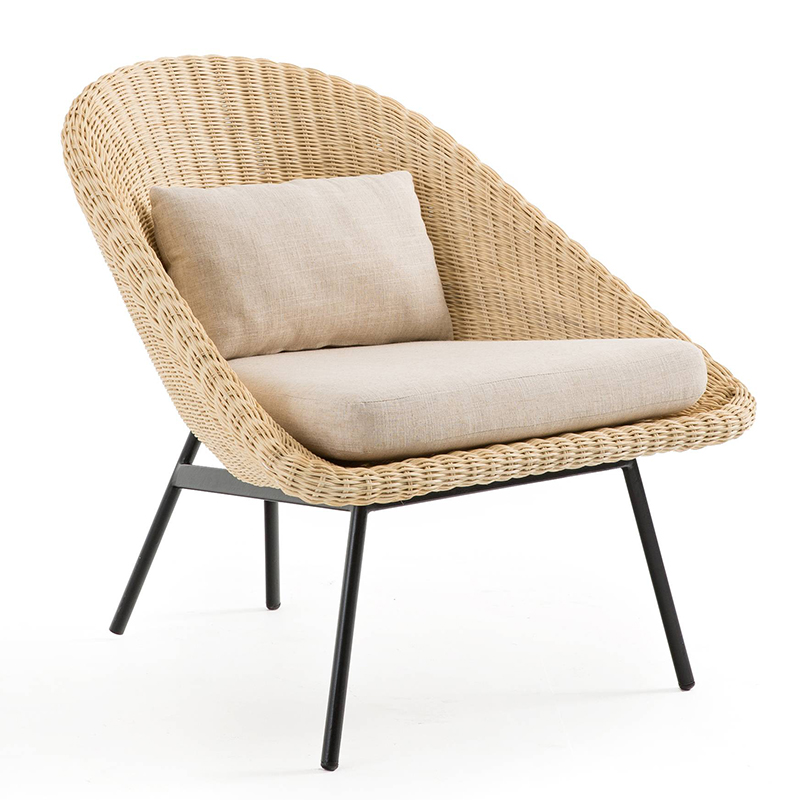 Кресло Marcu Wicker Chair Бежевый Черный Кресло Marcu Wicker Chair Бежевый Черный в Тюмени | Loft Concept